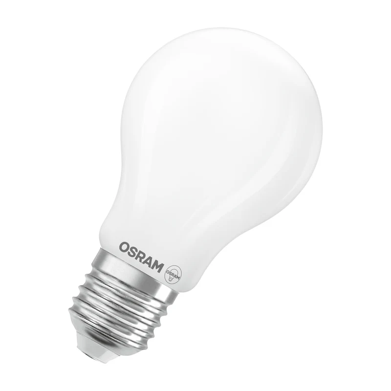 OSRAM LED LAMPS ENERGY CLASS A ENERGY EFFICIENCY FILAMENT CLASSIC A in A-Form, LED-Lampe, Bleifreies Glas, Matt, 7,2 W, 1521 lm, Kaltweiß, Energieeffizienzklasse: A