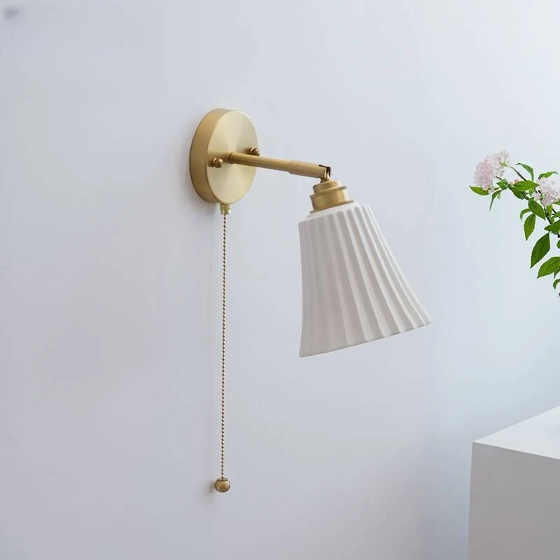 LumaVerre Brass And Ceramic Wall Light For Modern Interiors Euroselle