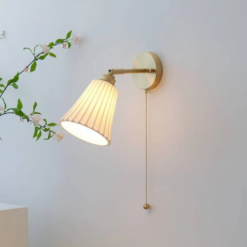 LumaVerre Brass And Ceramic Wall Light For Modern Interiors Euroselle