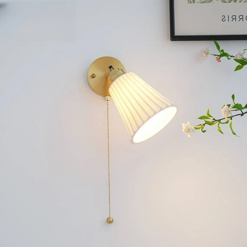 LumaVerre Brass And Ceramic Wall Light For Modern Interiors Euroselle