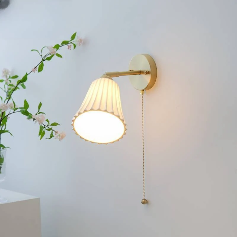 LumaVerre Brass And Ceramic Wall Light For Modern Interiors Euroselle