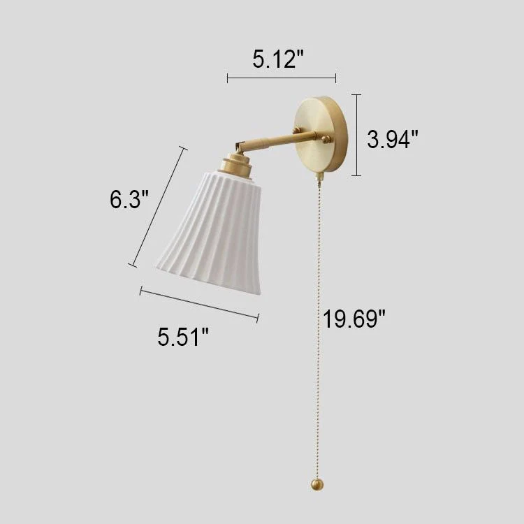 LumaVerre Brass And Ceramic Wall Light For Modern Interiors Euroselle