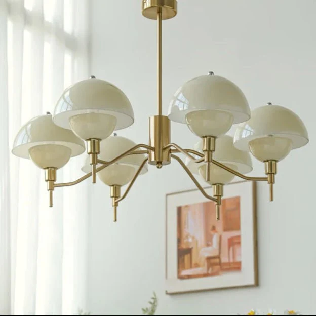 Euroselle Mariette Bubble Cream Chandelier For Elegant Living Spaces
