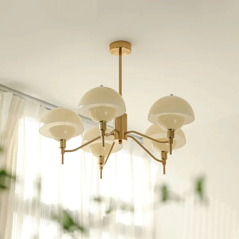 Euroselle Mariette Bubble Cream Chandelier For Elegant Living Spaces