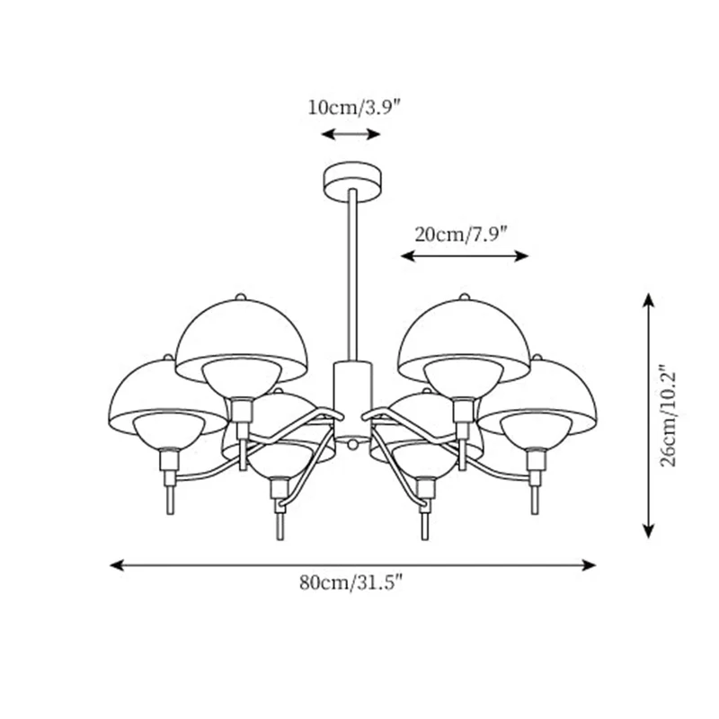 Euroselle Mariette Bubble Cream Chandelier For Elegant Living Spaces
