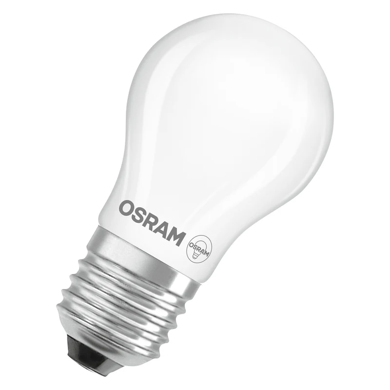 OSRAM LED CLASSIC P ENERGY EFFICIENCY A , LED-Lampe, Bleifreies Glas, Matt, 1,2 W, (ex 25 W), 255 lm, Warmweiß, 2700 K, Energieeffizienzklasse: A, CRI 80