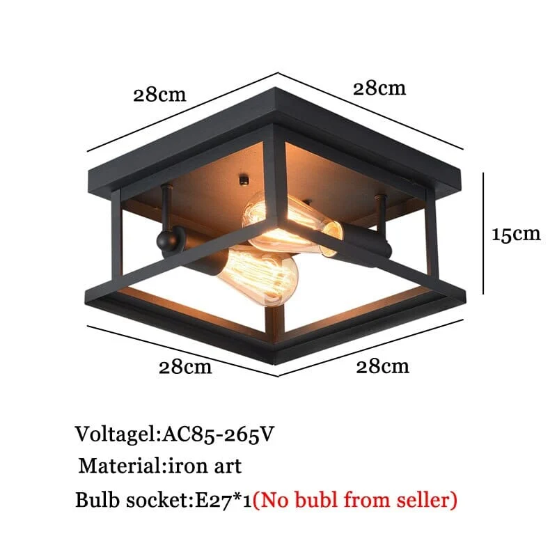 Euroselle Retro Ceiling Lamp Elegant Home Lighting Fixture