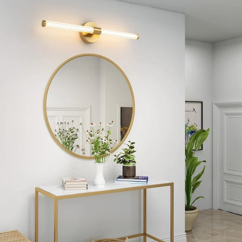 Nikki Gold Wall Lamp Euroselle With Sleek Metal Frame And Elegant Acrylic Shade