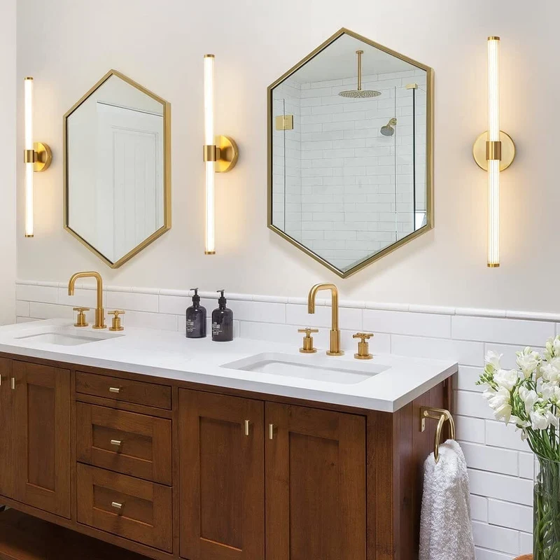 Nikki Gold Wall Lamp Euroselle With Sleek Metal Frame And Elegant Acrylic Shade