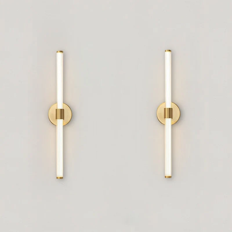 Nikki Gold Wall Lamp Euroselle With Sleek Metal Frame And Elegant Acrylic Shade