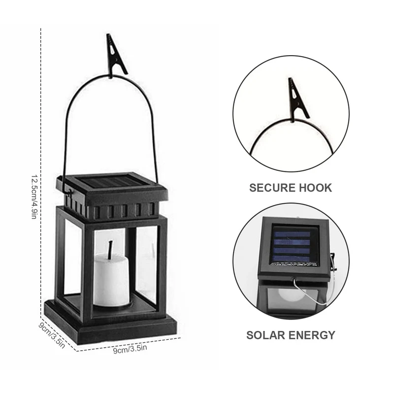 Euroselle Solar Palace Lantern Garden Lamps For Outdoor Spaces