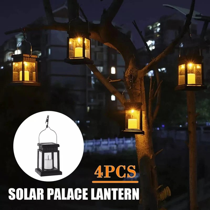 Euroselle Solar Palace Lantern Garden Lamps For Outdoor Spaces