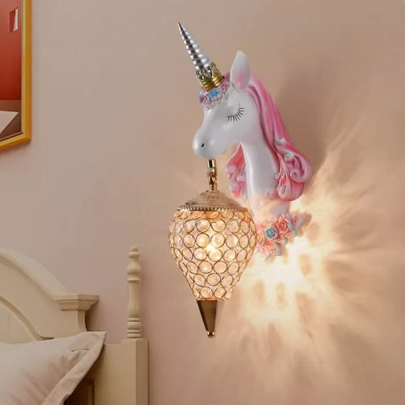 Euroselle Unicorn Resin Wall Lamp Unicorn Resin Wall Lamp Euroselle