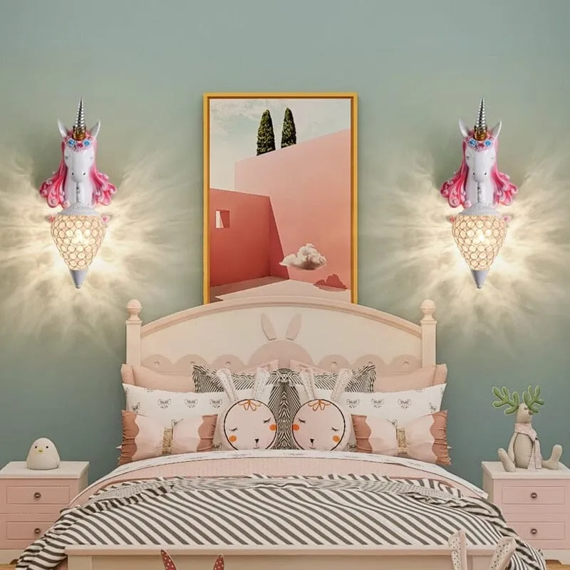 Euroselle Unicorn Resin Wall Lamp Unicorn Resin Wall Lamp Euroselle