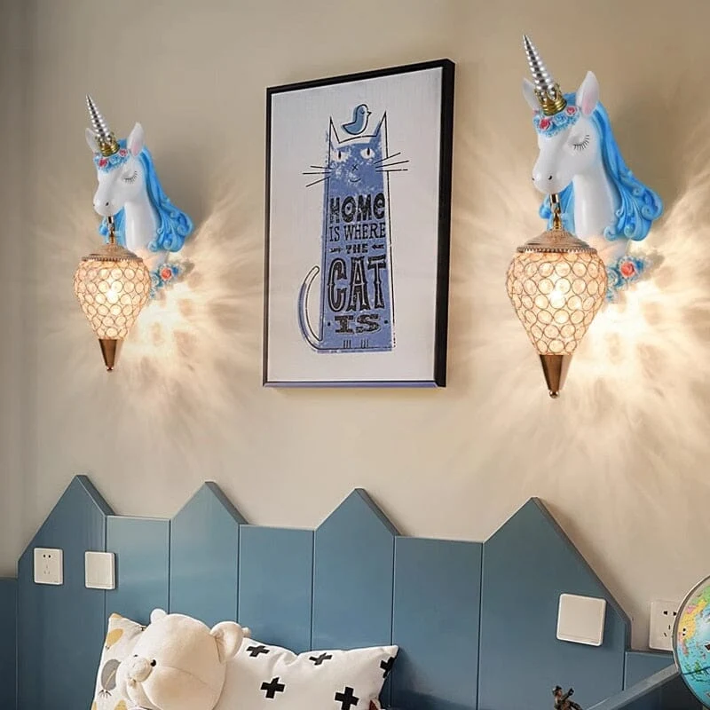 Euroselle Unicorn Resin Wall Lamp Unicorn Resin Wall Lamp Euroselle