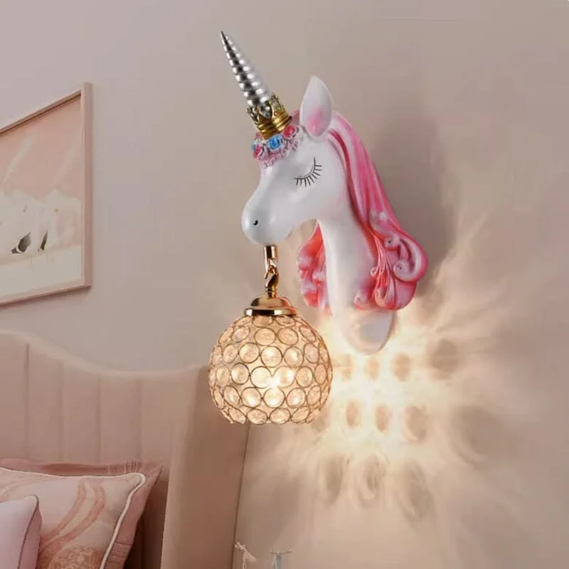 Euroselle Unicorn Resin Wall Lamp Unicorn Resin Wall Lamp Euroselle