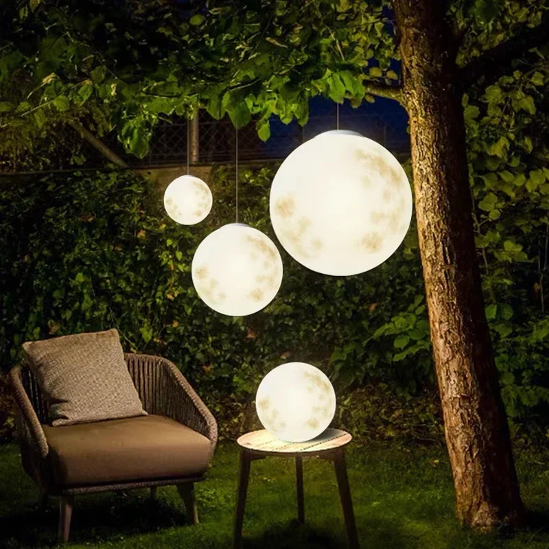 Euroselle Outdoor Waterproof Solar Moon Lamp Nordic Design