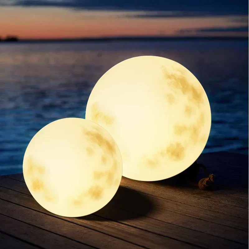 Euroselle Outdoor Waterproof Solar Moon Lamp Nordic Design