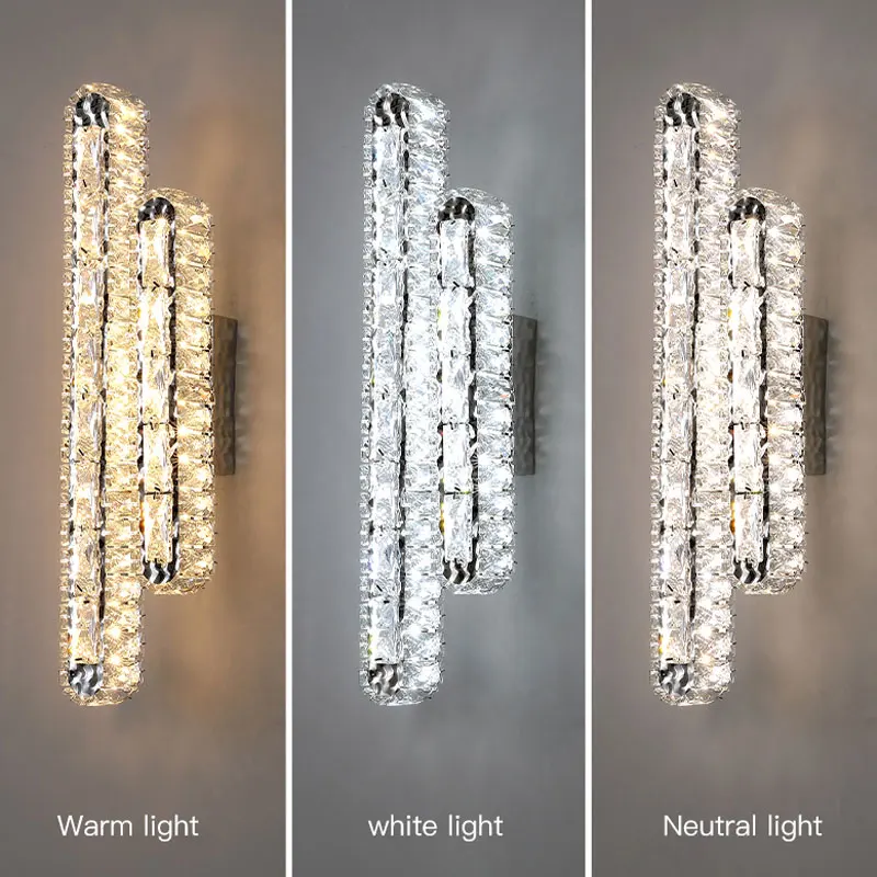 Minah Wall Lamp By Euroselle Chrome LED Wall Light