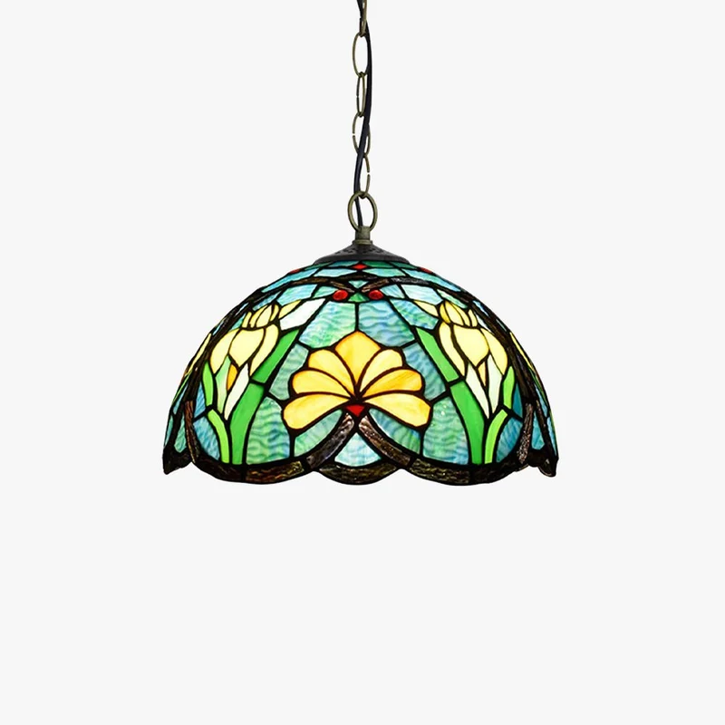 Kirelle Vintage Glass Shade Pendant Lamp Euroselle