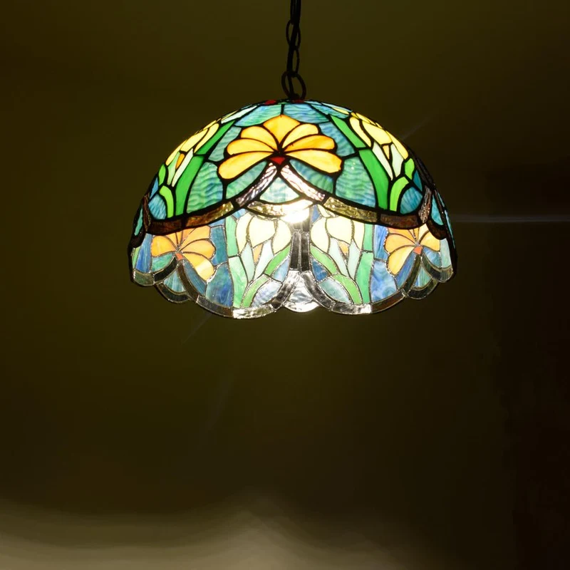 Kirelle Vintage Glass Shade Pendant Lamp Euroselle