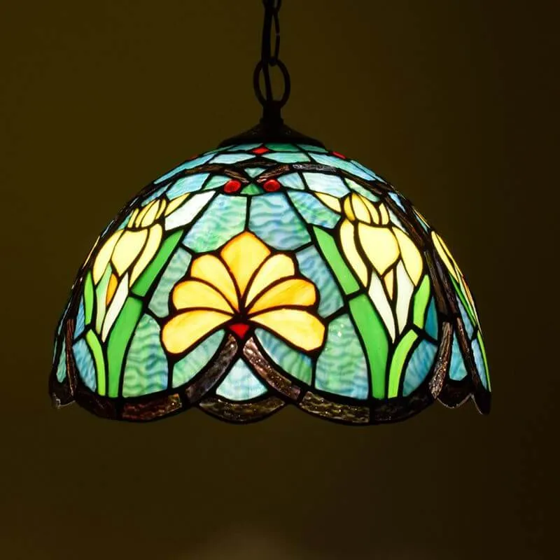 Kirelle Vintage Glass Shade Pendant Lamp Euroselle