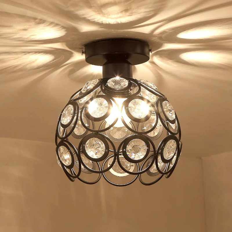 Lorentia Gold Crystal Pendant Chandelier For Hallway By Euroselle