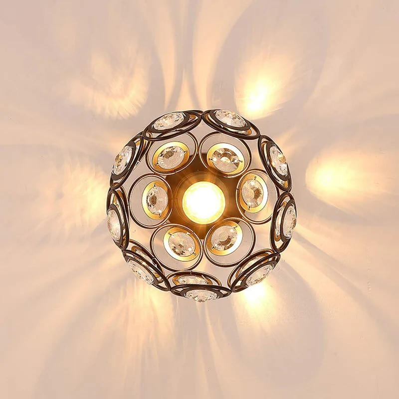 Lorentia Gold Crystal Pendant Chandelier For Hallway By Euroselle