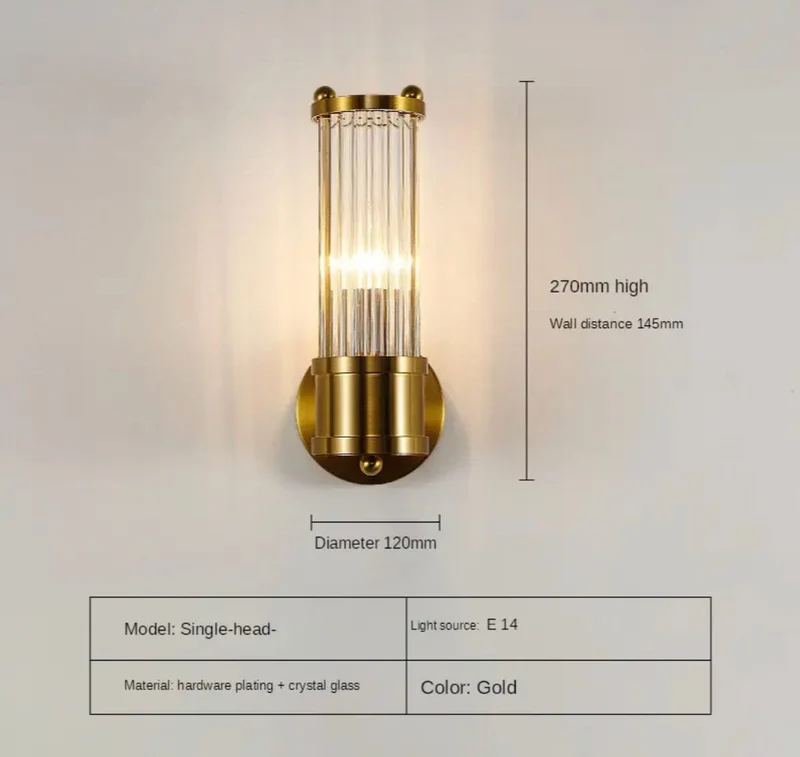 Timeless Elegant Bambi Crystal Wall Lamp Euroselle