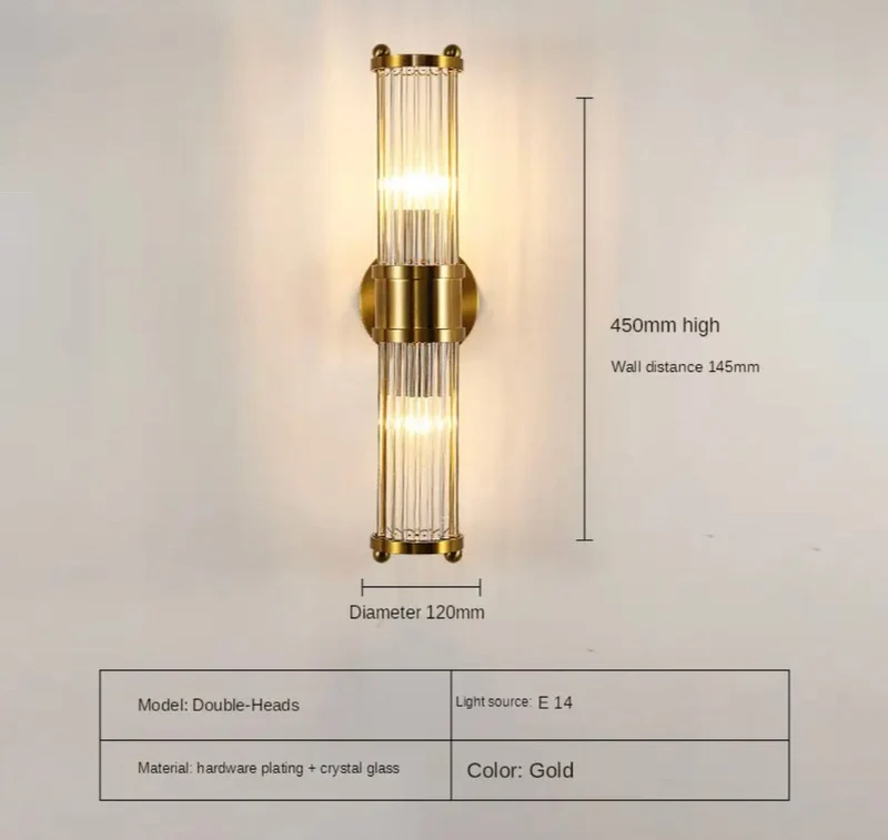 Timeless Elegant Bambi Crystal Wall Lamp Euroselle