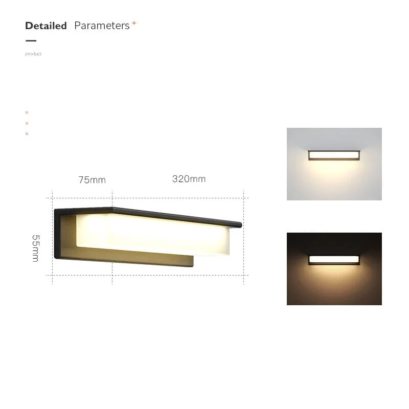 Euroselle Balcony Wall Lamp Exterior Light Fixture