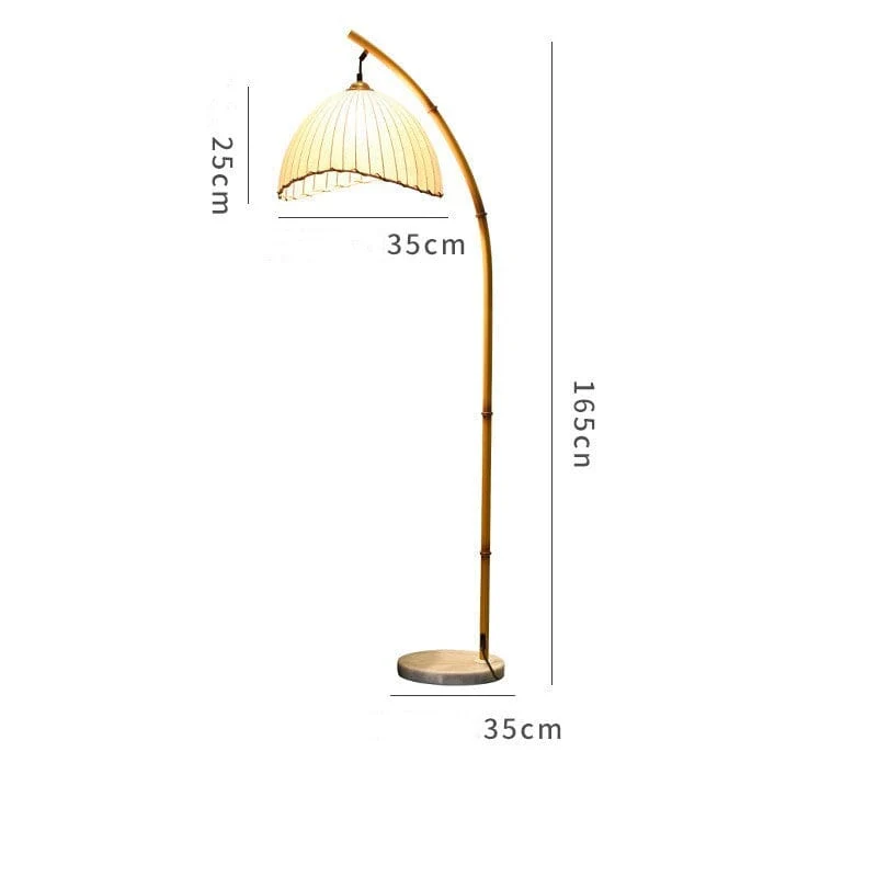 Euroselle Bamboo Floor Lamp For Elegant Modern Spaces