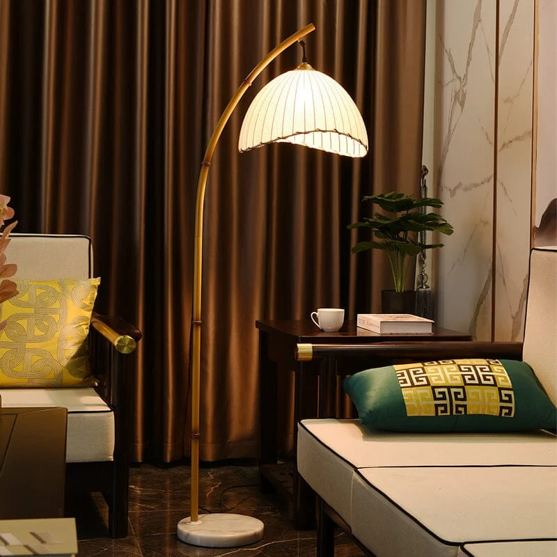 Euroselle Bamboo Floor Lamp For Elegant Modern Spaces