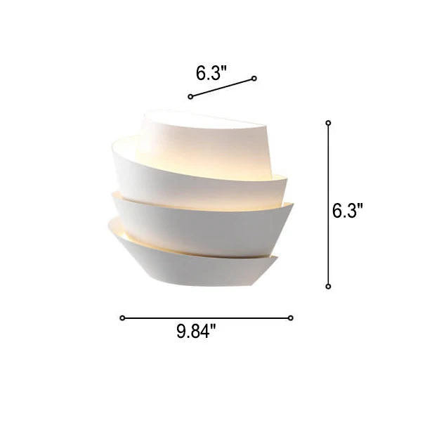 Euroselle Aurelia Scandinavian Wall Lamp With Two Iron Light Points
