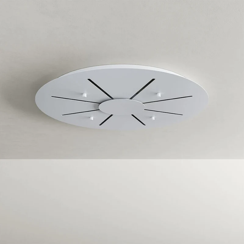 s.luce Santa Air LED Esszimmer-Pendelleuchte 8-flammig Ø 80cm Baldachin
