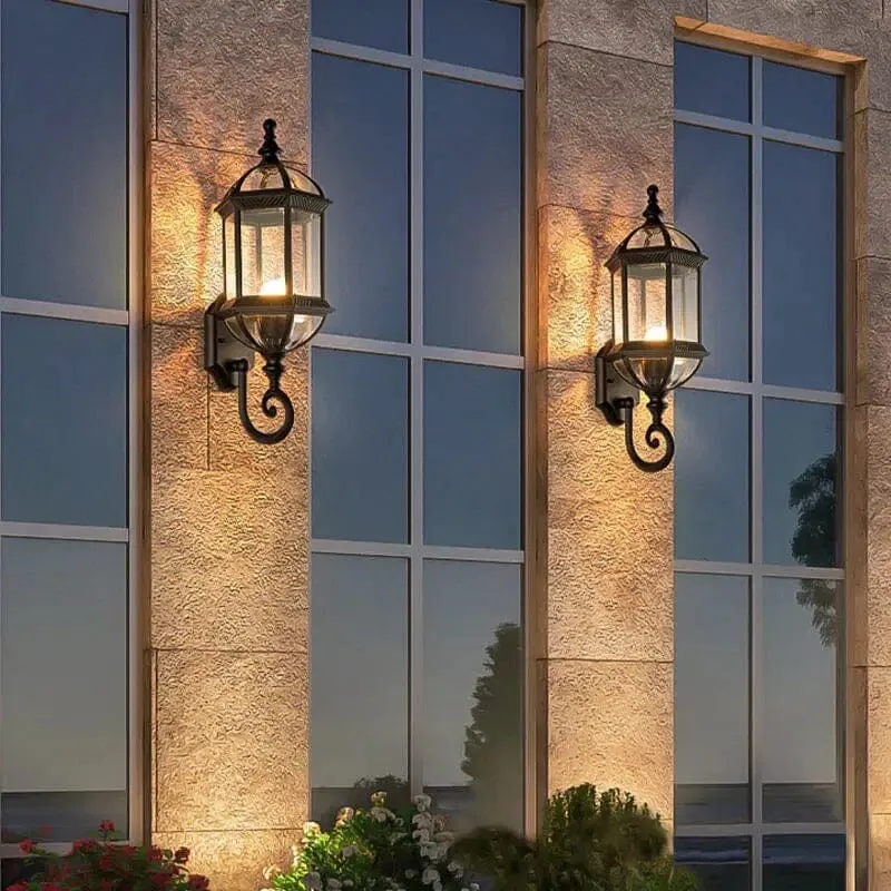 Bernard Wall Lamp Series By Euroselle With Antique Lantern Design