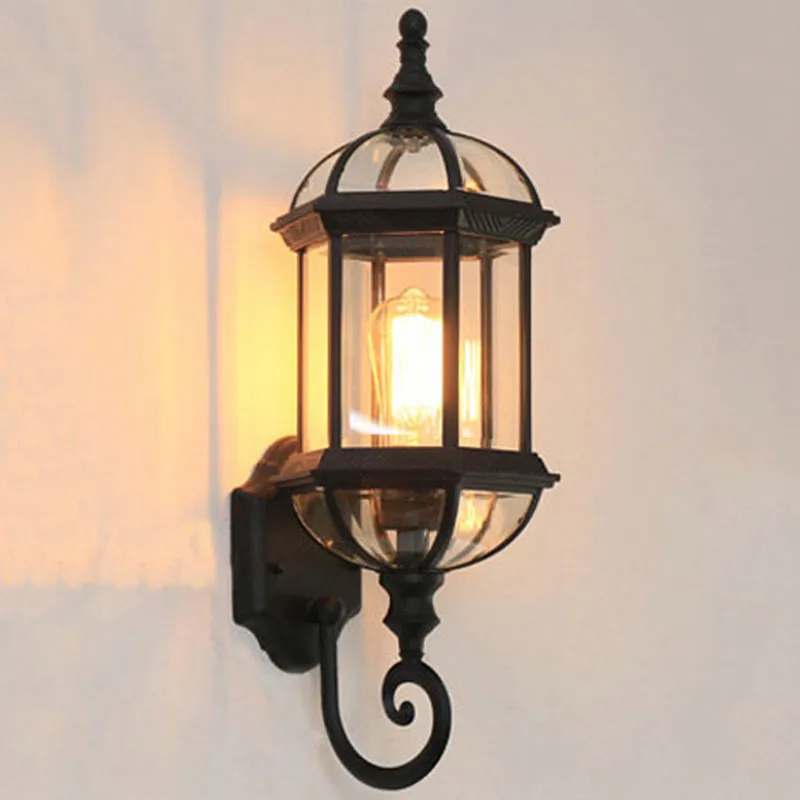 Bernard Wall Lamp Series By Euroselle With Antique Lantern Design