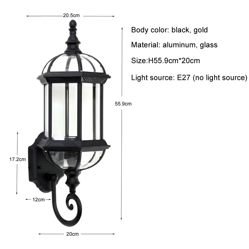 Bernard Wall Lamp Series By Euroselle With Antique Lantern Design