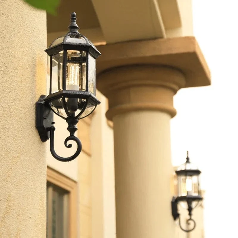 Bernard Wall Lamp Series By Euroselle With Antique Lantern Design