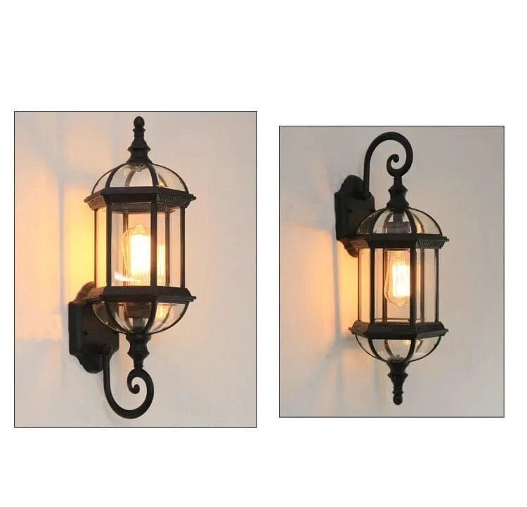 Bernard Wall Lamp Series By Euroselle With Antique Lantern Design