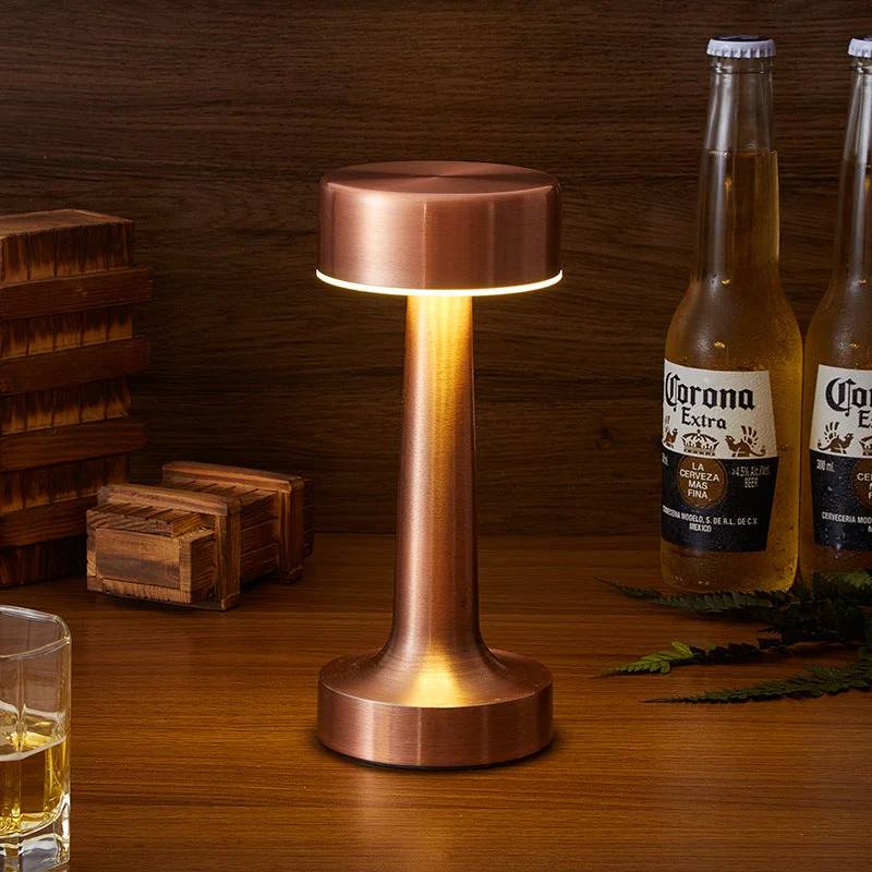 AstraGlow Retro Rechargeable Wireless LED Table Lamp For Restaurants And Bars Euroselle