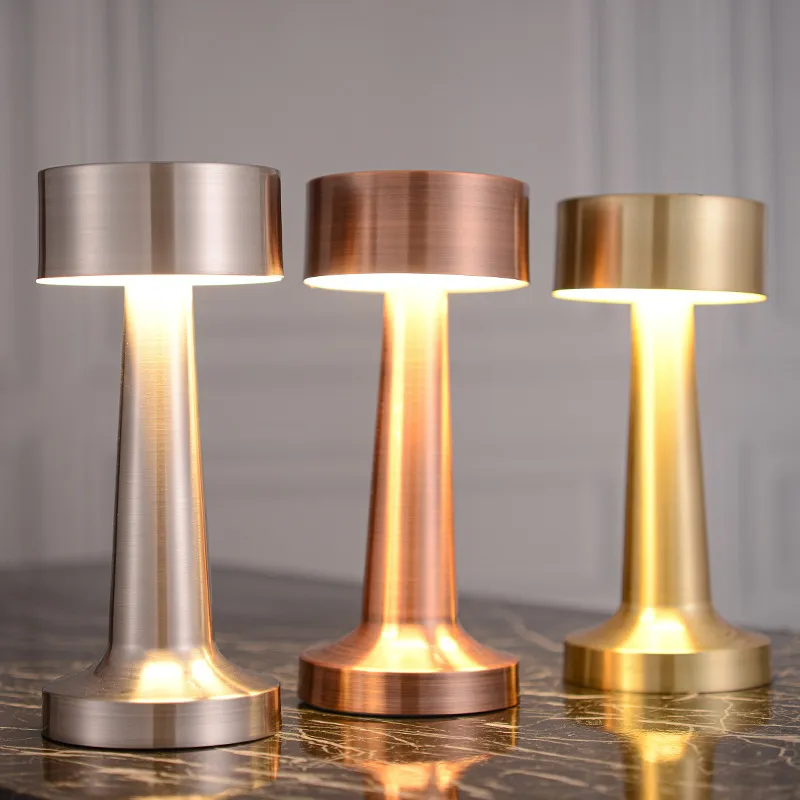 AstraGlow Retro Rechargeable Wireless LED Table Lamp For Restaurants And Bars Euroselle