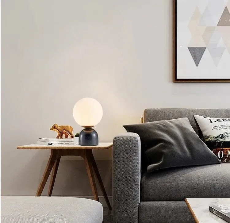Billy Table Lamp Euroselle Celestial Modern LED Glass Ball Table Lamp