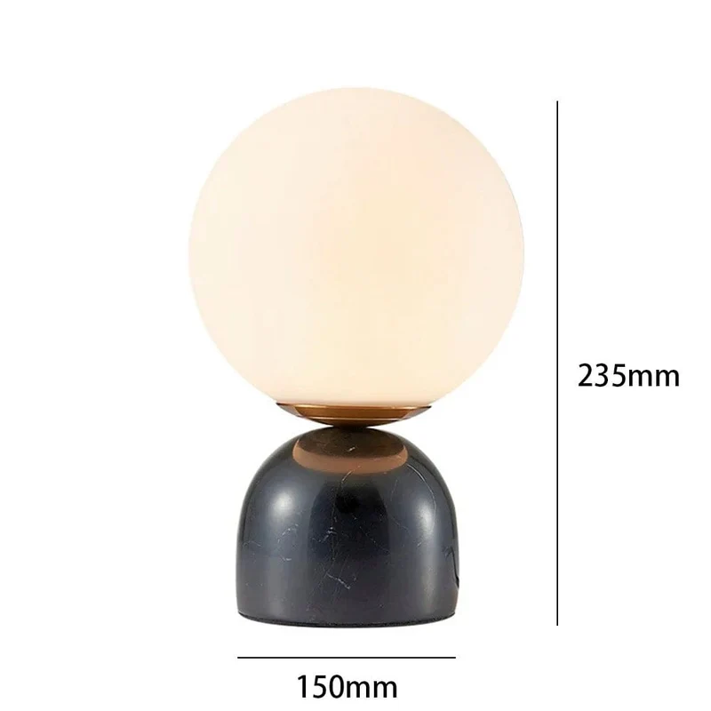 Billy Table Lamp Euroselle Celestial Modern LED Glass Ball Table Lamp