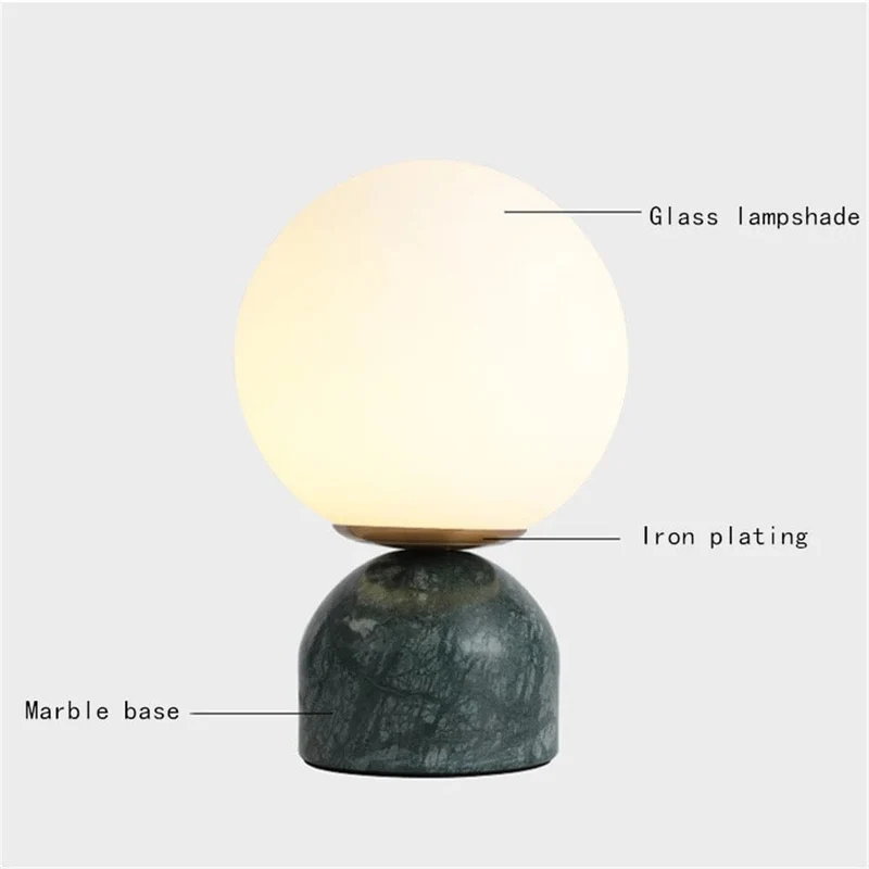 Billy Table Lamp Euroselle Celestial Modern LED Glass Ball Table Lamp