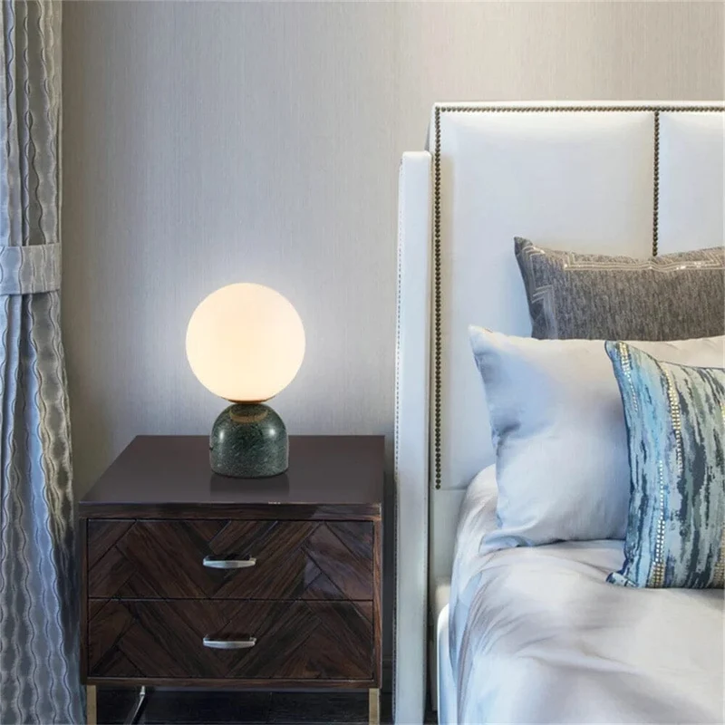 Billy Table Lamp Euroselle Celestial Modern LED Glass Ball Table Lamp