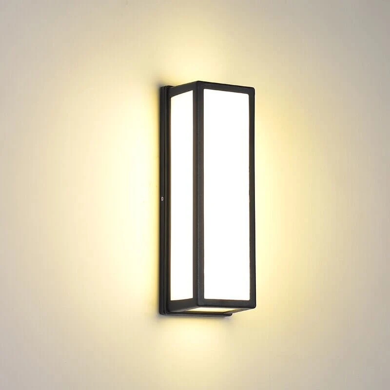 Euroselle LED Outdoor Rectangular Wall Motion Sensor Lamp