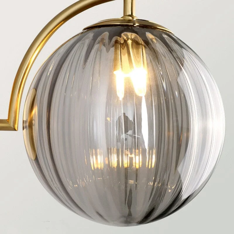 Euroselle Tulise Wall Lamp Glass Round Shade Decor