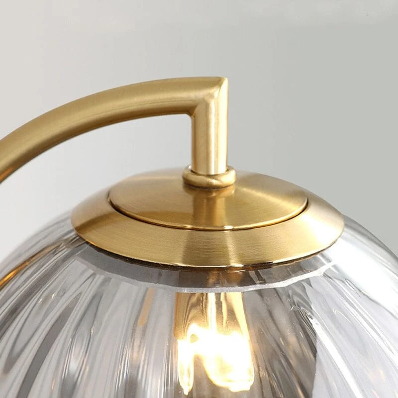 Euroselle Tulise Wall Lamp Glass Round Shade Decor