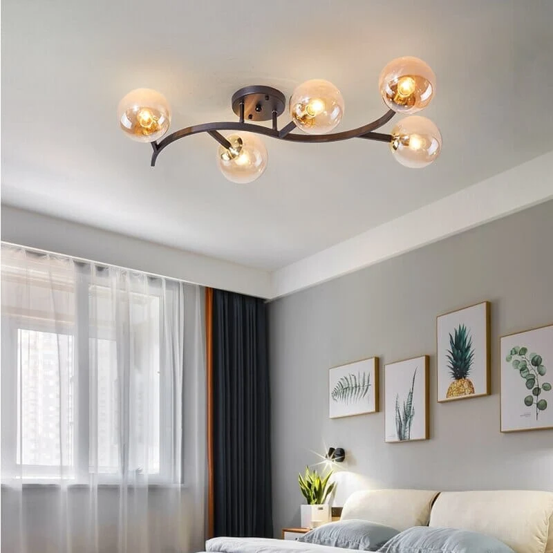 Euroselle Tree Branch Ceiling Lamp Fixture For Interiors